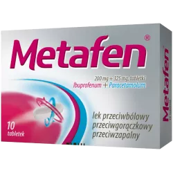 Metafen tabletki powlekane 200mg+325mg x 10 tabletek Zdrowie ZAKŁADY FARMACEUTYCZNE POLPHARMA S.A.
