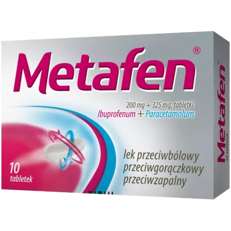 Metafen tabletki powlekane 200mg+325mg x 10 tabletek reumatyzm ZAKŁADY FARMACEUTYCZNE POLPHARMA S.A.