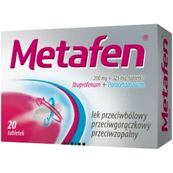 Metafen tabletki powlekane 2200mg+325mg x 20 tabletek Zdrowie ZAKŁADY FARMACEUTYCZNE POLPHARMA S.A.