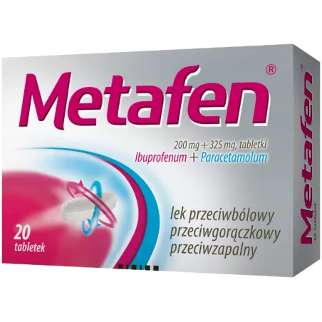 Metafen tabletki powlekane 2200mg+325mg x 20 tabletek reumatyzm ZAKŁADY FARMACEUTYCZNE POLPHARMA S.A.