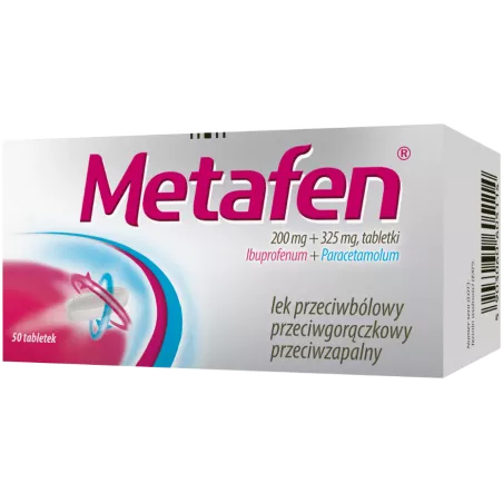 Metafen tabletki powlekane 200mg+325mg x 50 tabletek reumatyzm ZAKŁADY FARMACEUTYCZNE POLPHARMA S.A.