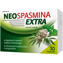 Neospasmina Extra kapsułki twarde x 30 kapsułek Spokój i Sen ZAKŁADY FARMACEUTYCZNE POLPHARMA S.A.