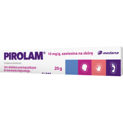 Pirolam zawiesina na skórę 10mg/g x 20 g leki na grzybicę MEDANA PHARMA SPÓŁKA AKCYJNA