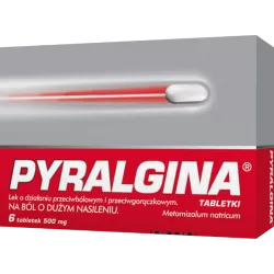 Pyralgina 500mg x 6 tabletek ból mięśni pleców i kręgosłupa ZAKŁADY FARMACEUTYCZNE POLPHARMA S.A.