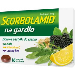 Scorbolamid na gardło pastylki do ssania x 16 tabletek leki na ból gardła i chrypkę ZAKŁADY FARMACEUTYCZNE POLPHARMA S.A.