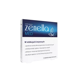Zenella Med tabletki dopochwowe x14 tabletek infekcje intymne N.P.ZDROVIT SP Z O.O.