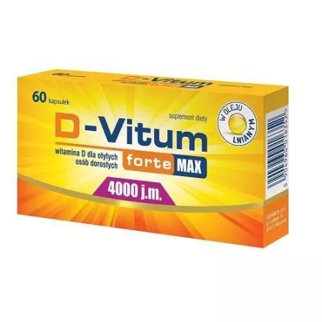 D-Vitum forte MAX 4000 dla dorosłych x 60 kapsułek witamina D OLEOFARM SP. Z O.O.