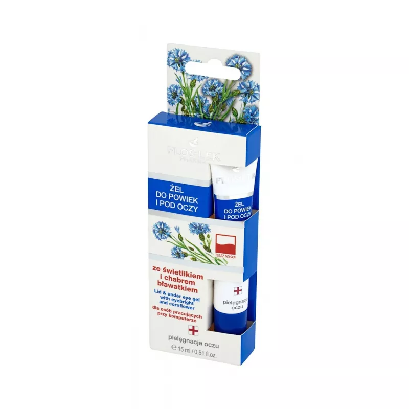LABORATORIUM KOSMETYCZNE "FLOSLEK"  FURMANEK SP.J. FLOSLEK Żel pod oczy świetlik chaber x 15 ml — Inhaltsstoffe i ocena