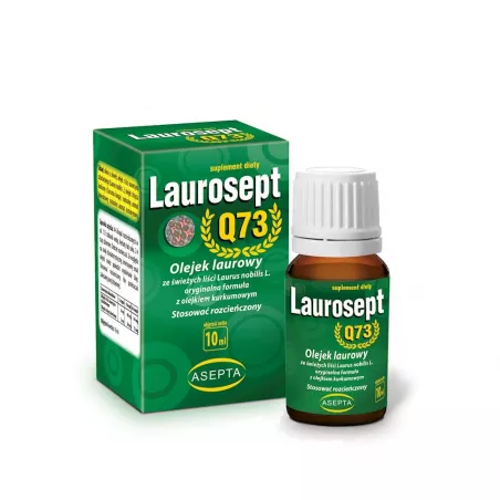 Laurosept Q73 krople 10 ml naturalne preparaty na odporność ASEPTA MGR DARIUSZ WĄSIKIEWICZ