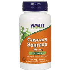 Now Foods Cascara Sagrada ( Szakłak Amerykański ) 450 mg x 100 kapsułek preparaty na zaparcia NOW FOODS