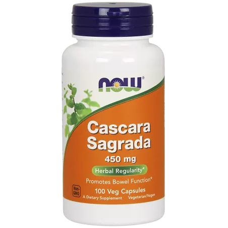 Now Foods Cascara Sagrada ( Szakłak Amerykański ) 450 mg x 100 kapsułek preparaty na zaparcia NOW FOODS