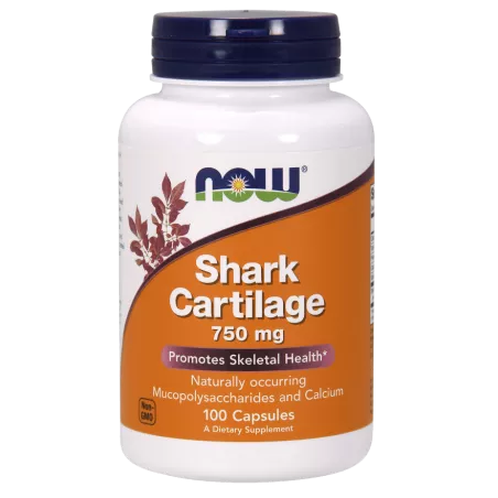 Now Foods Shark Cartilage (Chrząstka Rekina) 750 mg x 100 kapsułek wapń NOW FOODS