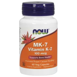 Now Foods MK-7 Vitamin K2 100mcg x 60 kapsułek witamina K NOW FOODS