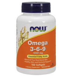 Now Foods Omega 3-6-9 1000mg 100 kapsułek na wzmocnienie krążenia NOW FOODS