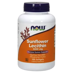 Now Foods Sunflower Lecithin ( lecytyna słonecznikowa ) 1200mg x 100 kapsułek Pamięć i koncentracja NOW FOODS