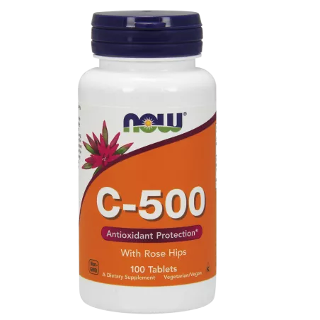 Now Foods C-500 Antioxidant Protection (Witamina C 500 mg z Dziką Różą) x 100 tabletek witamina C NOW FOODS