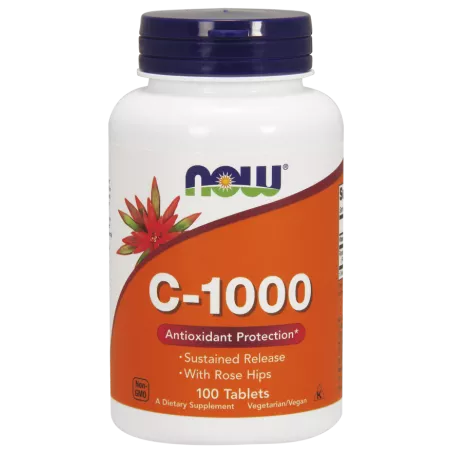 Now Foods C-1000 Antioxidant Protection ( Witamina C 1000 mg z Dziką Różą ) x 100 tabletek witamina C NOW FOODS