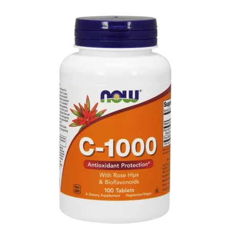 Now Foods C-1000 Antioxidant Protection (Witamina C 1000mg z Dziką Różą i bioflawonoidami) x 100 tabletek witamina C NOW FOODS