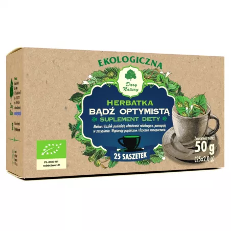DARY NATURY Herbata Bądź optymistą x 25*2g herbatki Lune Tea, Yogi Tea, Ziolove Dary Natury