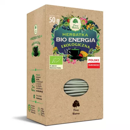 DARY NATURY Herbata Bio-energia fix x 25*2g herbatki Lune Tea, Yogi Tea, Ziolove Dary Natury