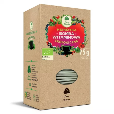 DARY NATURY Herbata Bomba witaminowa x 25*3g herbatki Lune Tea, Yogi Tea, Ziolove Dary Natury