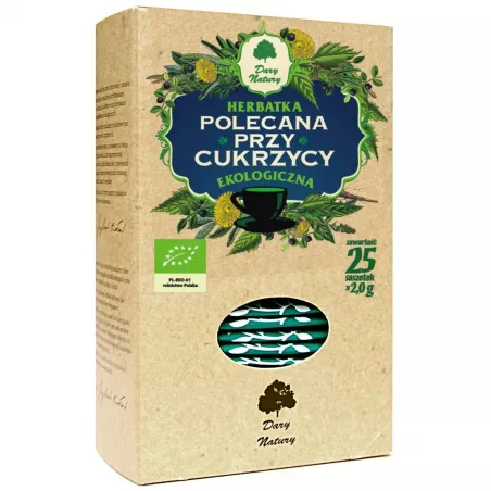 DARY NATURY Herbata Cukrzyca fix BIO x 25*2g herbatki Lune Tea, Yogi Tea, Ziolove Dary Natury