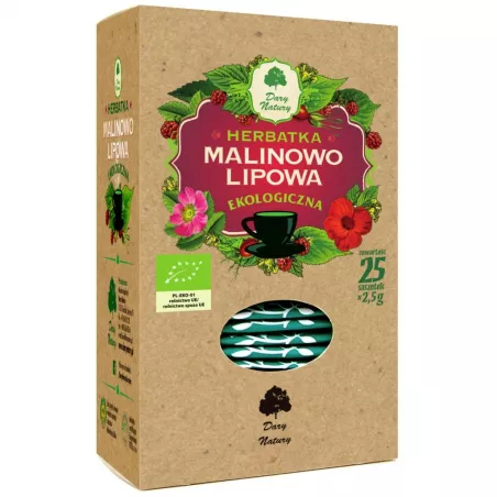 DARY NATURY Herbata Malinowo-Lipowowa fix x 25*2,5g herbatki Lune Tea, Yogi Tea, Ziolove Dary Natury
