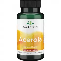 SWANSON Acerola 500 mg x  60 kapsułek ( data ważności 31.07.2024 r. )