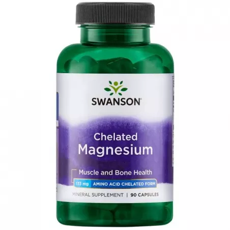 SWANSON Albion Chelat Magnezu 133 mg x 90 kapsułek magnez Swanson