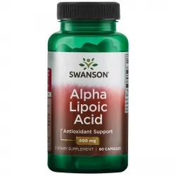 SWANSON Alpha Lipoic Acid 600mg x 60 kapsułek na wzmocnienie krążenia Swanson
