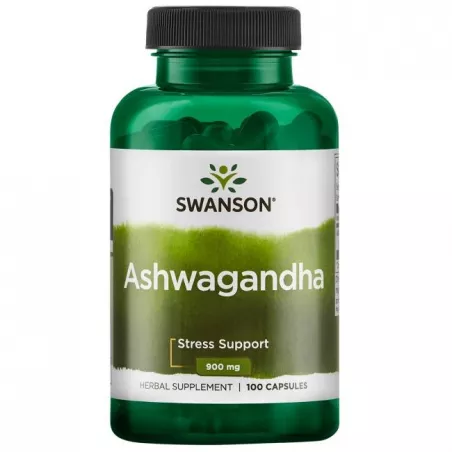 SWANSON Ashwagandha 450 mg x 100 kapsułek ashwagandha Swanson