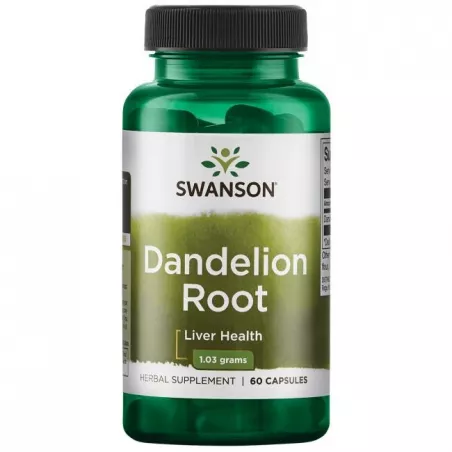 SWANSON Dandelion root 515mg x 60 kapsułek wątroba Swanson