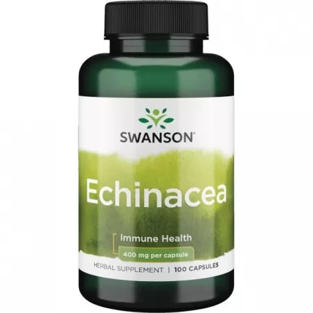 SWANSON Echinacea 400 mg x 100 kapsułek naturalne preparaty na odporność Swanson