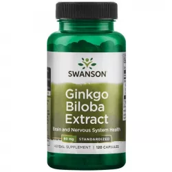 SWANSON Ginkgo Biloba ekstract 60 mg x 120 kapsułek Pamięć i koncentracja Swanson