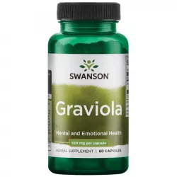 SWANSON Graviola 530mg x 60 kapsułek naturalne preparaty na odporność Swanson