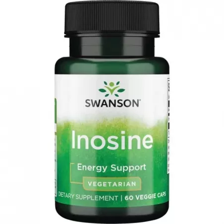 SWANSON Inosine (Inozyna) 500 mg x 60 kapsułek dla sportowców Swanson