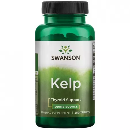 SWANSON Kelp 225mcg x 250 tabletek algi i wodorosty Swanson