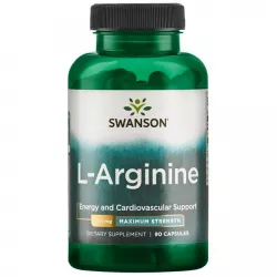 SWANSON L-Arginine 850mg x 90 kapsułek leki na nadciśnienie Swanson
