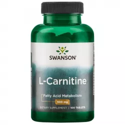 SWANSON L-Carnitine (L-Karnityna) 500mg x 100 kapsułek ( data ważności 30.09.2024 ) detox i odchudzanie Swanson