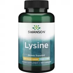 SWANSON Lysine ( Lizyna) 500mg x 100 kapsułek dla sportowców Swanson