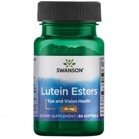 SWANSON Lutein Esters (Luteina) 20mg 60 kapsułek tabletki na wzrok Swanson