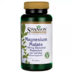 SWANSON Magnesium Malate 150mg x 60 tabletek magnez Swanson