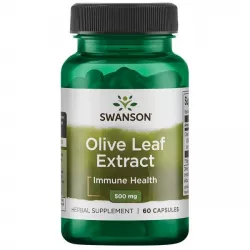 SWANSON Olive Leaf extract 500mg x 60 kapsułek naturalne preparaty na odporność Swanson