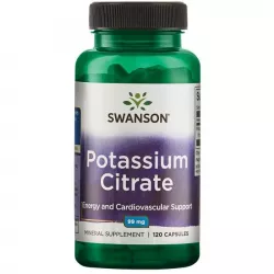 SWANSON Potassium Citrate 99mg x 120 kapsułek potas Swanson
