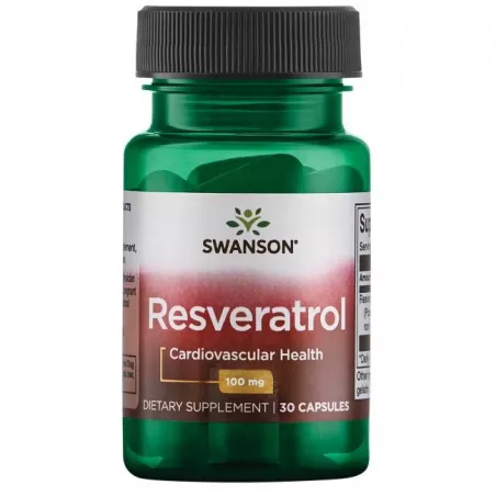 SWANSON Resveratrol 100mg x 30 kapsułek na wzmocnienie krążenia Swanson