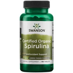 SWANSON Spirulina 1g x 180 kapsułek spirulina Swanson