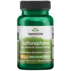 SWANSON Sulforaphane 400mcg - Kiełki Brokuła x 60 kapsułek Zdrowie naturalnie! Swanson