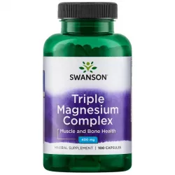 SWANSON Triple Magnesium Complex 400mg x 100 kapsułek magnez Swanson