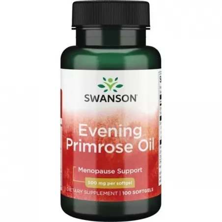 SWANSON Evening Primrose Oil 500mg - Olej z Wiesiołka x 100 kapsułek kwasy omega Swanson