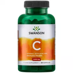 SWANSON Witamina C 1000mg + Dzika Róża x 90 kapsułek witamina C Swanson
